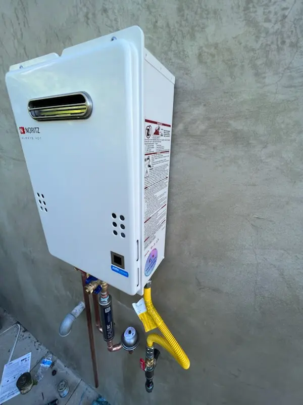 Tankless water heater installation for Har-Win Acres homes